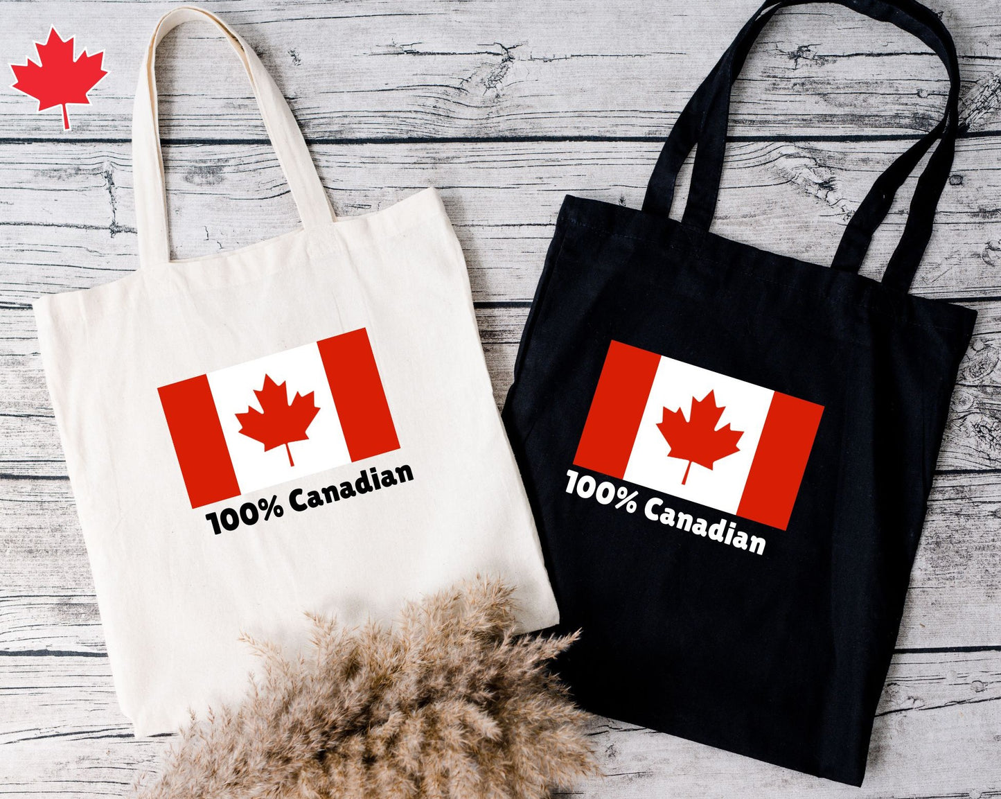 Canada Flag Tote Bag – 100% Canadian