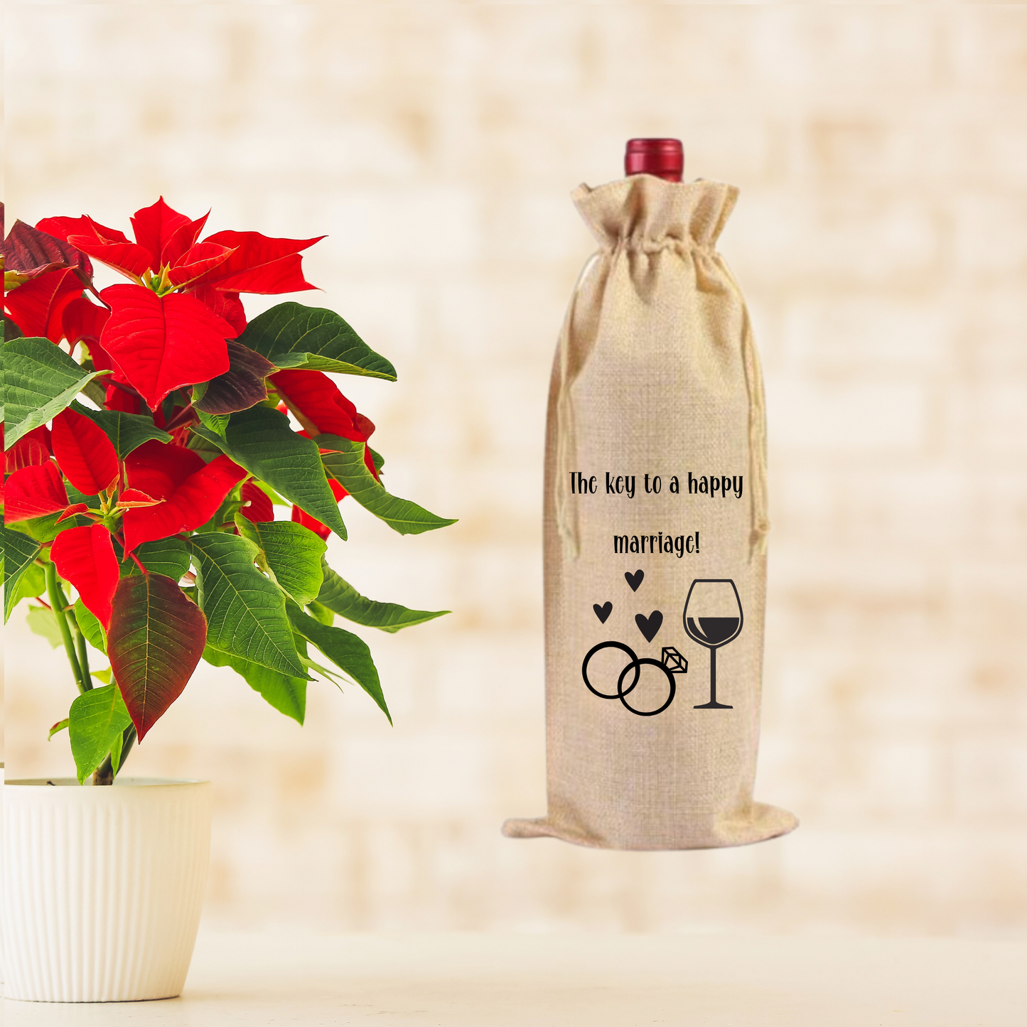 Reusable Funny Wine Gift Bag for Anniversaries