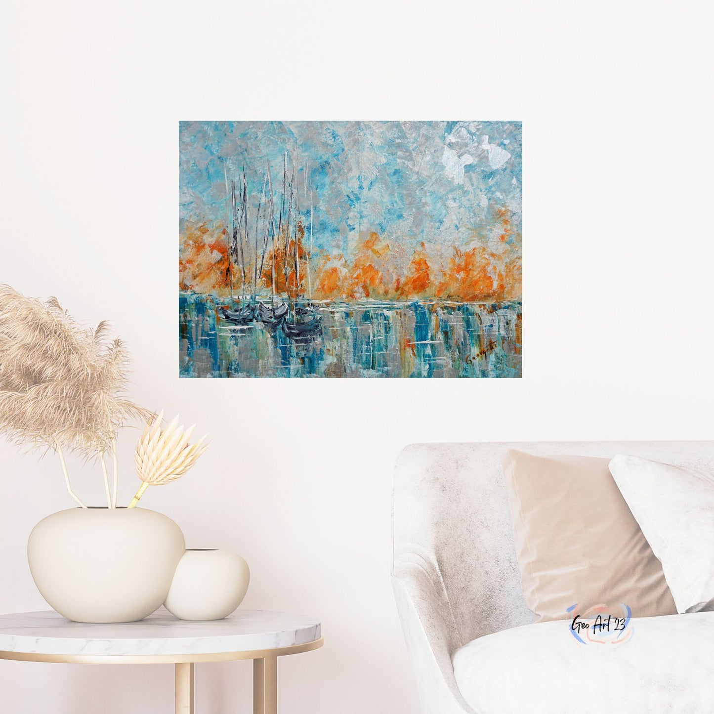 Sailing Solace "18X24" inch Wall Art Home Decor