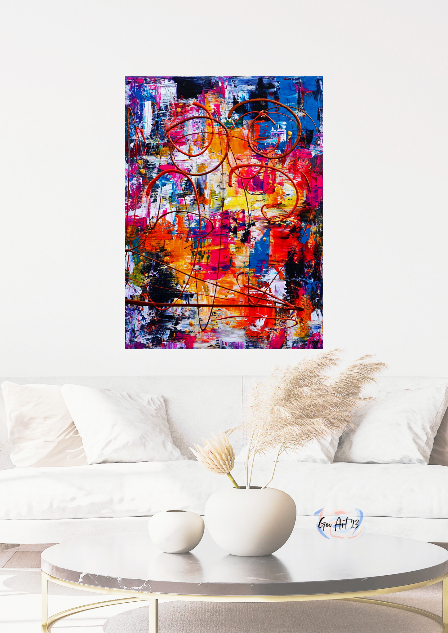 Abstract Wall Art Textured for Bedroom decor
