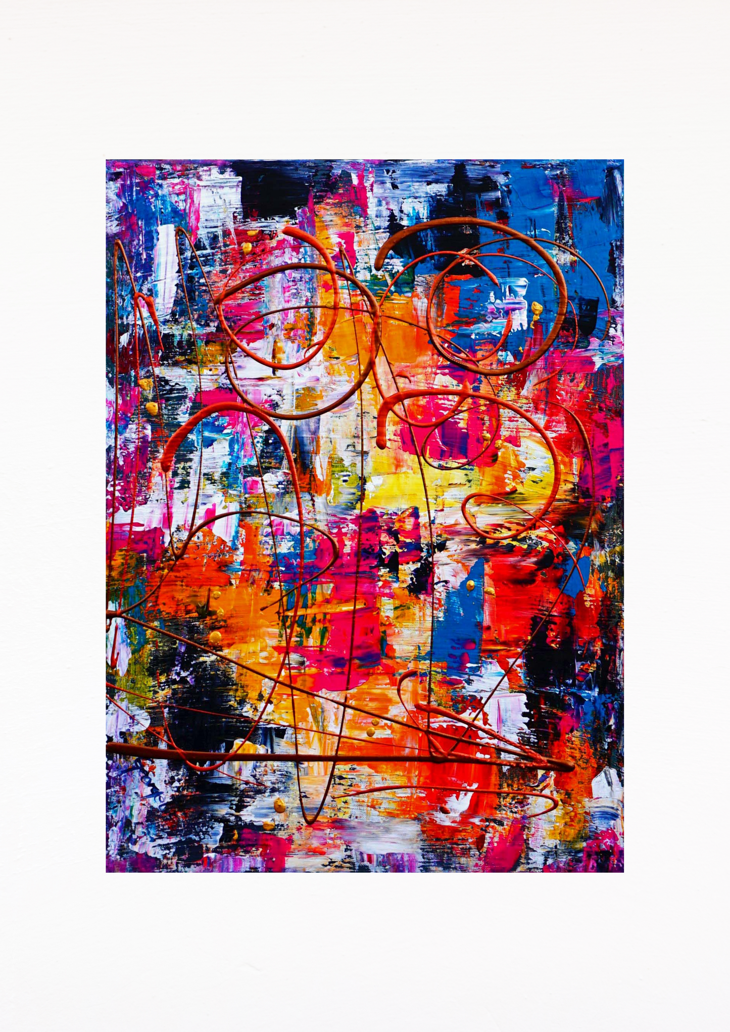 Abstract Wall Art Textured for Office decor