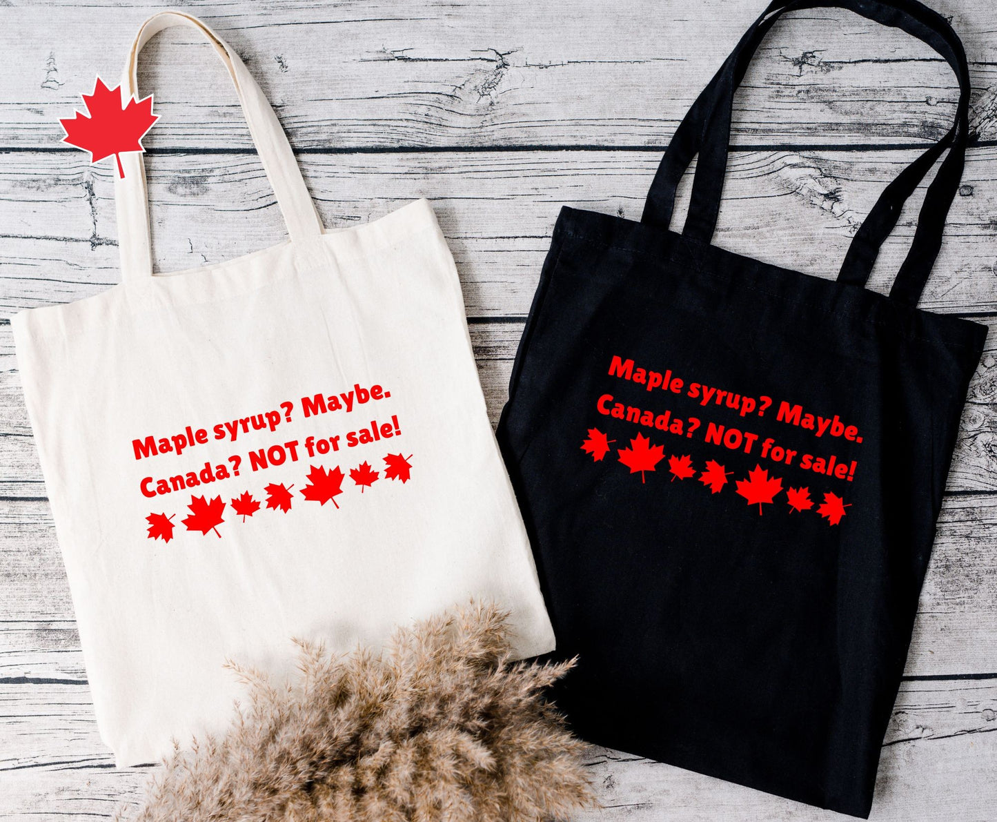 Canada not for sale tote bags proud Canada reusable bags gift
