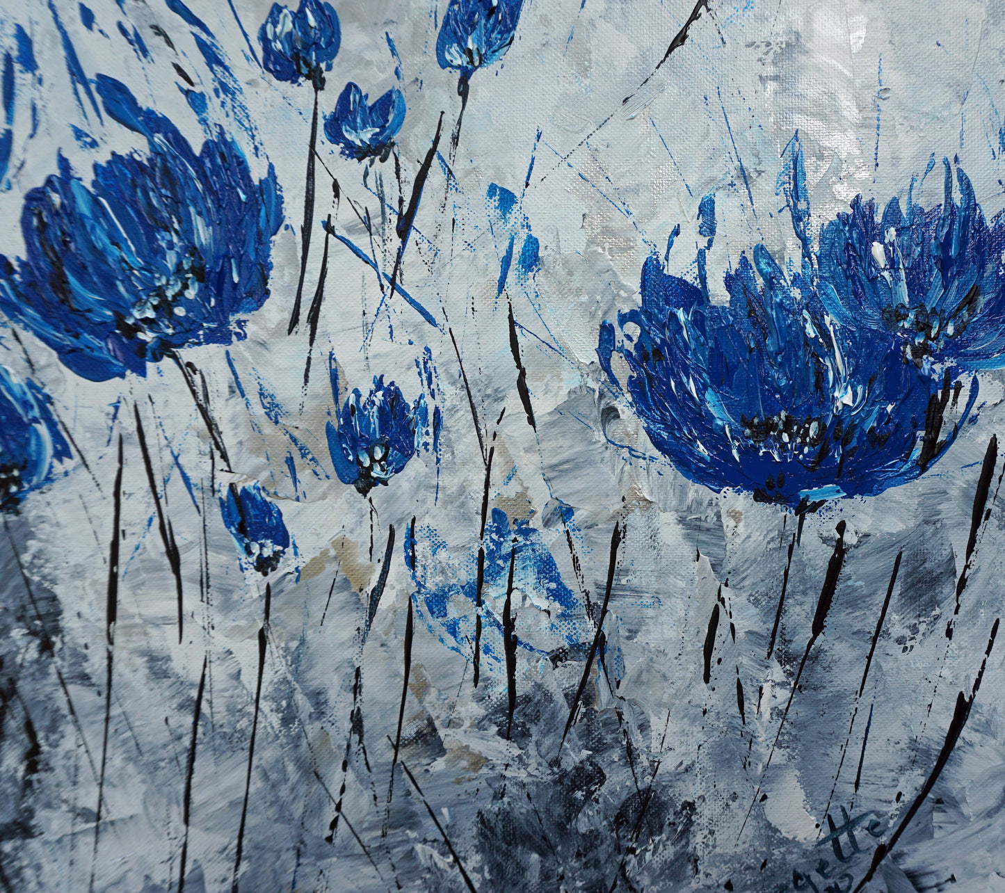 Wall rt flower abstract artwork details