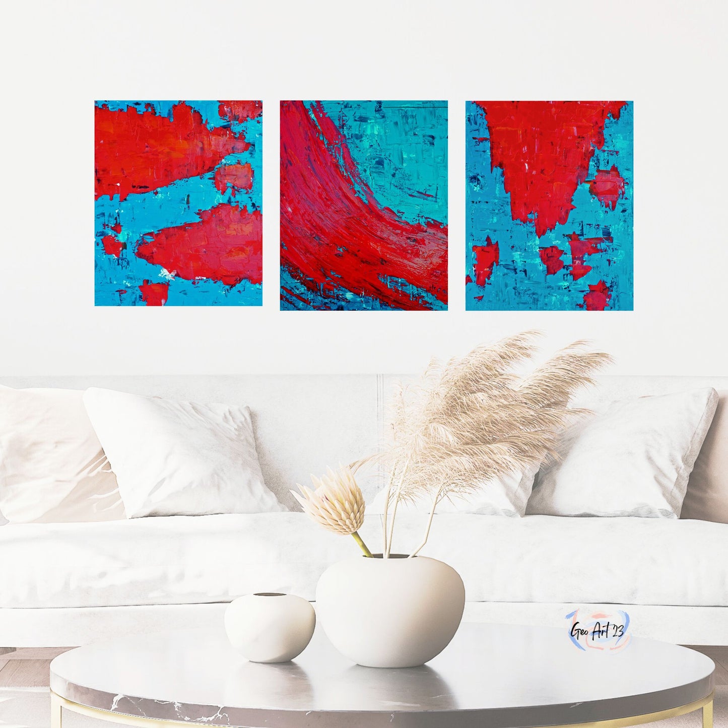Pearl Paradox - Set of 3 Wall Art 16X20 inch