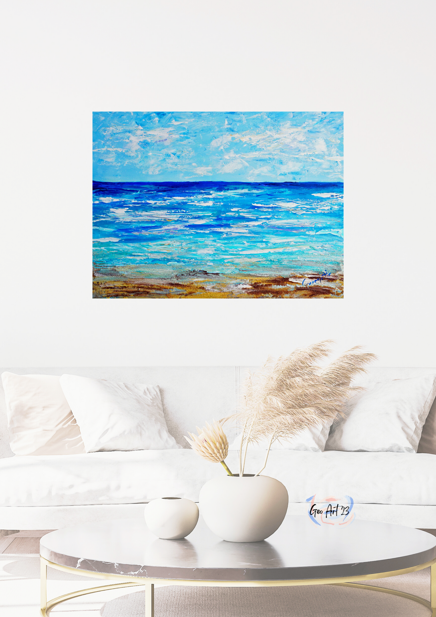 Tranquil Tides "18X24" inch Wall Art Home Decor on Canvas