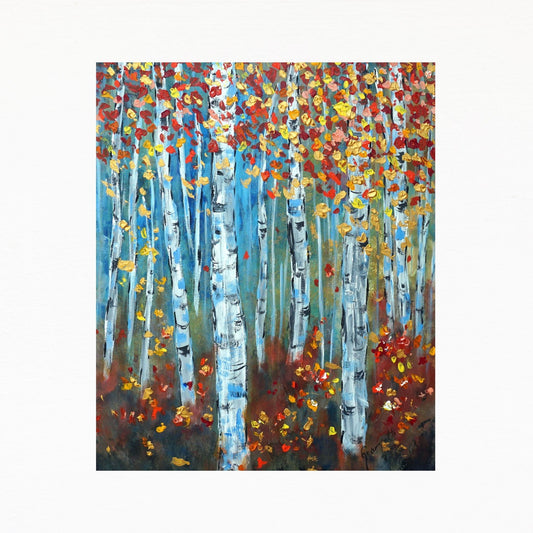 Birch Melody "24X30" inch Wall Art Abstract Home Decor